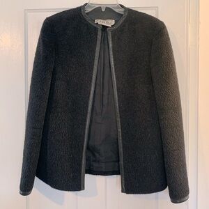 Vintage Carlisle 60% alpaca 40% wool leather coat jacket
